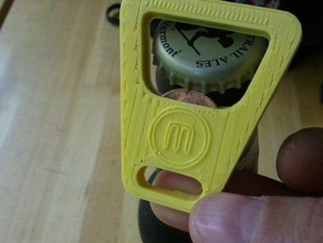 pocket coin-op bottle opener other beer featured keychain openscad parametric penny tool useful 3d print model - Mito3D
