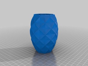 poligon vazo dekor özelleştirilmiş 3d print model - Mito3D