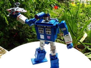 transformer tardis model robots action figure soundwave toy transformers 3d print model - Mito3D