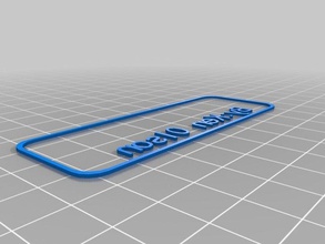 mon personnalisés custiomizable tri couleur du nom de balise des signes logos 3d print model - Mito3D