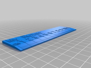 my customized ruler sim office 3d print model - Mito3D