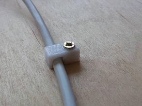 Tel kılavuzu, 5 mm çapında diğer kablo mount 3d print model - Mito3D