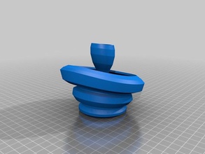 distorted vase piece decor 3d print model - Mito3D