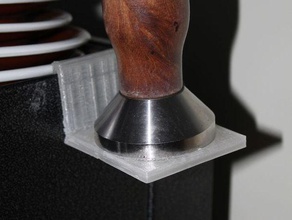 58mm coffee tamper holder other e61 portafilter espresso openscad 3d print model - Mito3D