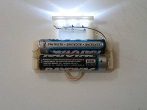 led de batería titular otros 3d print model - Mito3D
