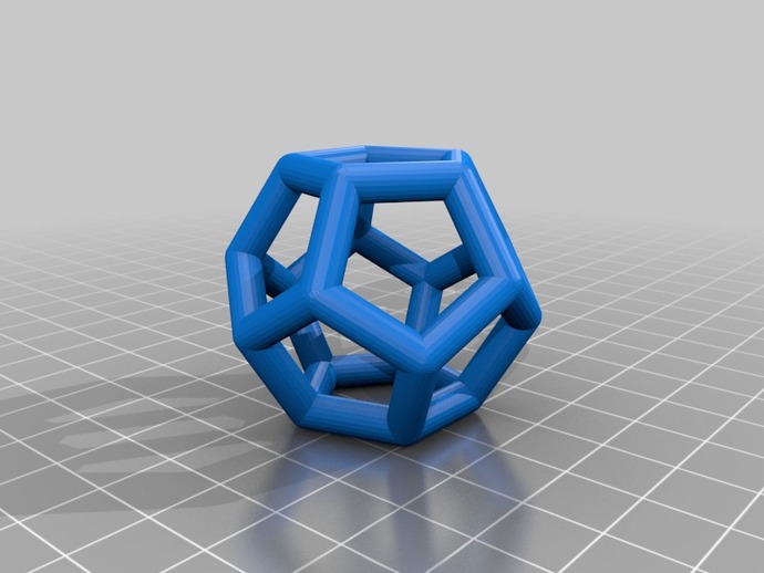 platonic solids openscad v05 other dodecahedron geodesic geometry hexahedron hollow icosahedron library mathematics maths octahedron parametric polyhedron tetrahedron wireframe 3D print model - Mito3D