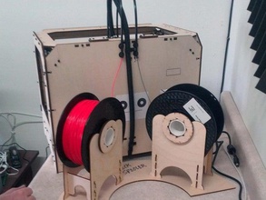 heck spoolers de replicador 3d a impressora os acessórios filamento spool titular 3d print model - Mito3D