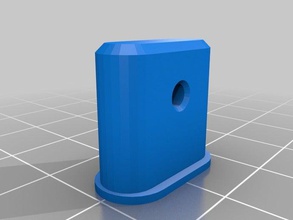 curtain rod end cap replacement parts endcap 3d print model - Mito3D