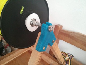 spool-support-Holz-spool-Halter 3d Drucker - Zubehör 123d filament 3d print model - Mito3D