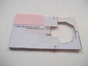 kağıt claw iş kartı diğer businesscard özellikli 3d print model - Mito3D