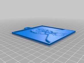 portable de distorsion la réalité terrain 2d art personnalisé 3d print model - Mito3D