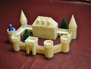castillo bloque playset actualizado 952011 playsets de la arquitectura destacados sketchup juguete 3d print model - Mito3D