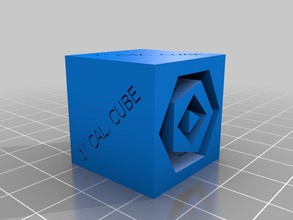 unique 1in calibration cube other inventor 3d print model - Mito3D