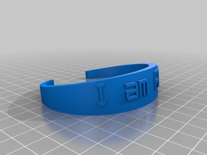 rad man medium bracelet bracelets customized 3D print model - Mito3D