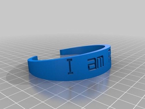 rad man engraved bracelet bracelets customized 3d print model - Mito3D