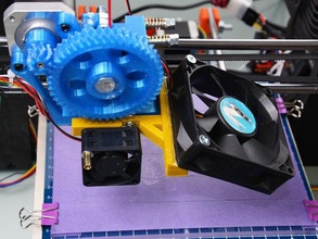 extruder cooling fan bracket prusa i3 30mm carriage 3d printers mount 3d print model - Mito3D