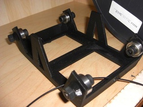 filament spooler ultimachinemakergear style spools other 608 bearing fushigi openscad spool holder 3d print model - Mito3D