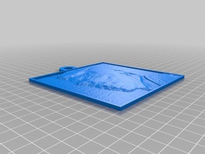 don draper de la vue côté lithopane 2d art personnalisé 3d print model - Mito3D