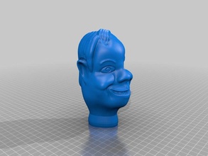 announcer puppet props head 3d print model - Mito3D