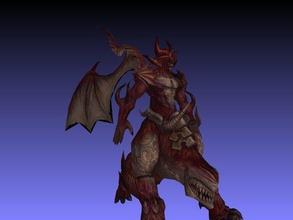 demon frintessa fantasy figure scans replicas daemon monster warhammer 3d print model - Mito3D