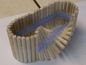 dowel mobius strip other openscad 3d print model - Mito3D