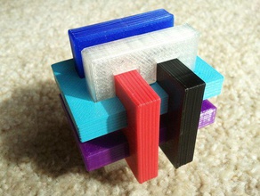 gordian knot 3d puzzle puzzles customizer openscad parametric 3d print model - Mito3D
