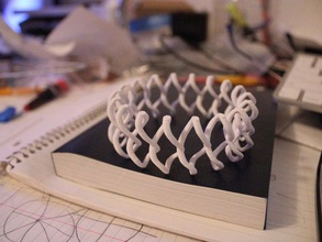 twisty bracelet bracelets 3d printer clean modern twistie 3d print model - Mito3D