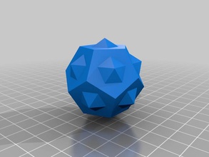 solidi platonici openscad v07 altri geodetica biblioteca poliedri tutorial 3d print model - Mito3D