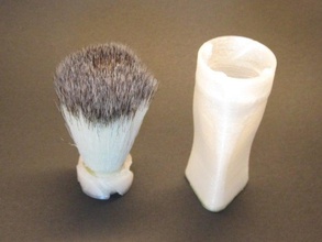 travel shave brush bathroom 3d print model - Mito3D