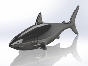 shark animals fish jaws marine organic sealife sharky 3d print model - Mito3D