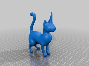 caticorn animals unicorned 3d print model - Mito3D