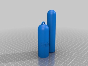 scuba tank containers customized 3d print model - Mito3D