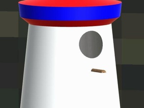 lighthouse birdhouse outdoor garden birdhousechallange challange birdnest bird house egg bot light 3d print model - Mito3D
