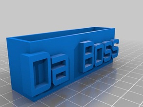 mon personnalisés base de l'entreprise titulaire la carte bureau 3d print model - Mito3D