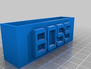 mon personnalisées de base la carte d'affaires holder1 bureau 3d print model - Mito3D