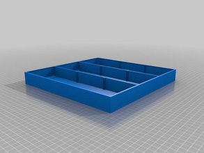 il mio personalizzato parametrico vano box divisori rimovibili contenitori 3d print model - Mito3D