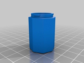 lucky 8 de lados del polígono contenedores, la base los contenedores personalizado 3d print model - Mito3D