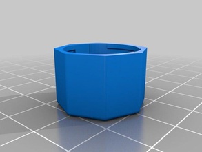 lucky 8 sided polygon container -- lid containers customized 3d print model - Mito3D