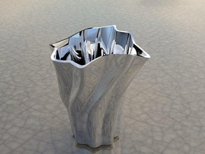 twisted vase Dekor 3d print model - Mito3D