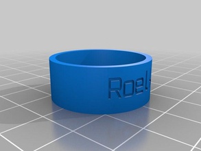 mi personalizados anillo de -2 anillos 3d print model - Mito3D