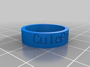 cupo ring rings customized 3d print model - Mito3D