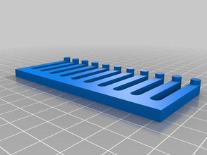 my customized comb cable holder flat organization 3d print model - Mito3D