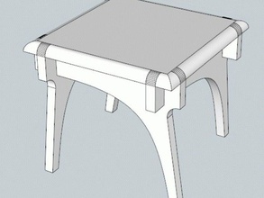 dutch table version 2 model furniture 3d print model - Mito3D