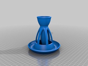 einzelne Blume vase Dekor 3d print model - Mito3D