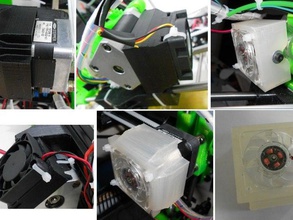 nema17 enfriadores por conducto del ventilador conjunto 3d de la impresora accesorios 3d print model - Mito3D