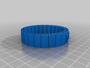 mi personalizados, flexibles nombre de pulsera pulseras 3d print model - Mito3D