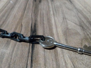 catena chiave di torsione mondo reale combina 3d i portachiavi collegare la braccialetto chainlink collegamento concetto moda integrare gioielli collana 3d print model - Mito3D