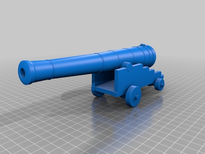 voc cannone da 36 libbre oggetti di scena 3D print model - Mito3D