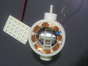 dynamo alternator- energy module diy coil electronics magnets openscad 3d print model - Mito3D