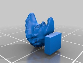moon head sculptures 3d print model - Mito3D